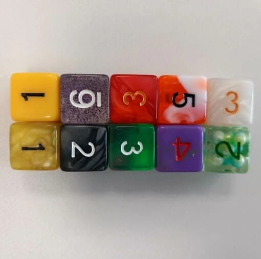 Dobbelstenen Met Cijfers (set Van 10) -Spel Speelgoed Winkel 20230502 082540