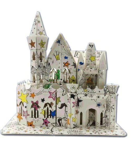 Puzzelboek Kastelen -Spel Speelgoed Winkel 3d kasteel ontwerpen