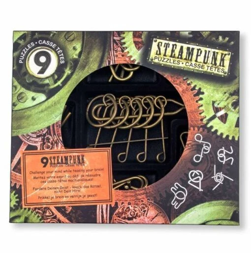 9 Steampunk Puzzels (set 1) -Spel Speelgoed Winkel 473206 steampunk puzzles
