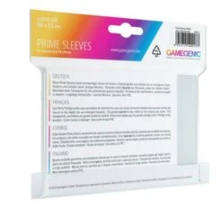 Standard Card Game Sleeves PRIME (66x91mm) WIT (100) -Spel Speelgoed Winkel achterkant pakje witte sleeves