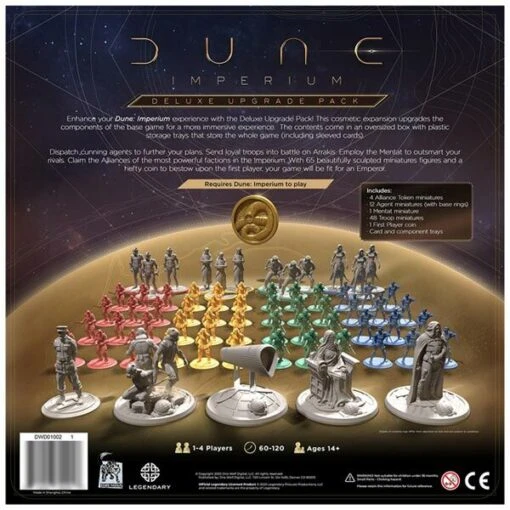Dune Imperium Deluxe Upgrade Pack -Spel Speelgoed Winkel achterkant van het upgrade pack