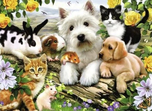 Dierenvriendjes (300) -Spel Speelgoed Winkel afbeelding dierenvriendjes legpuzzel web