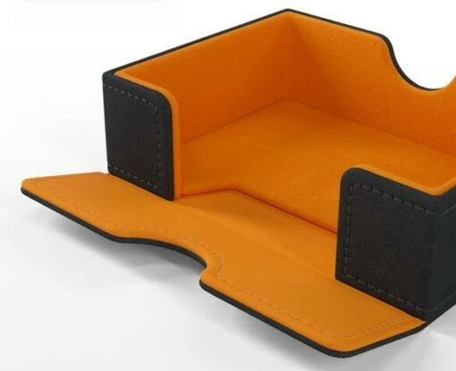 Deckbox Card's Lair 400+ Black/Orange Convertible -Spel Speelgoed Winkel afwerking gamegenic deckbox 400