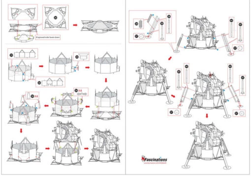Metal Earth - Apollo Lunar Module -Spel Speelgoed Winkel apollolunarmodule4 web