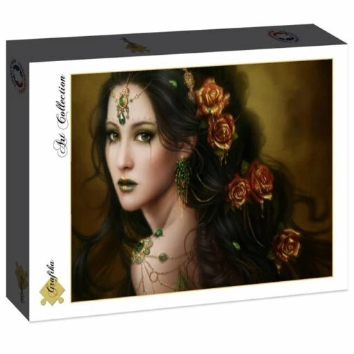 Cris Ortega - Golden Rose (1000) -Spel Speelgoed Winkel art collection golden rose 1000