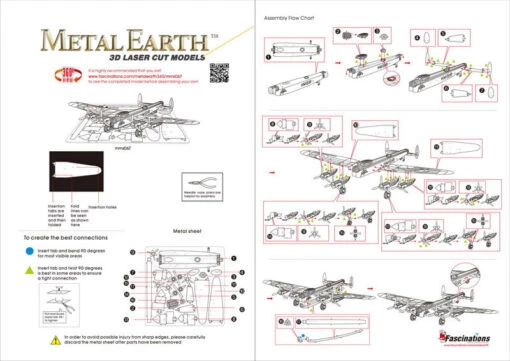 Metal Earth - Avro Lancaster Bomber -Spel Speelgoed Winkel avrolancaster web