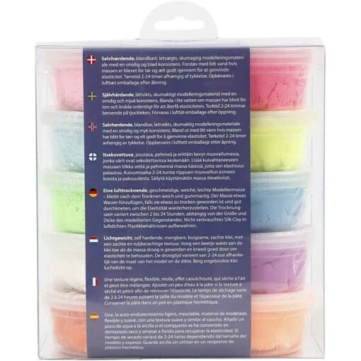 Silk Clay Kleuren Assortiment 2 - 10x40g -Spel Speelgoed Winkel basic ii 3
