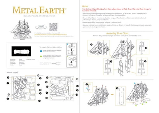 Metal Earth - Black Pearl -Spel Speelgoed Winkel blackpearl web