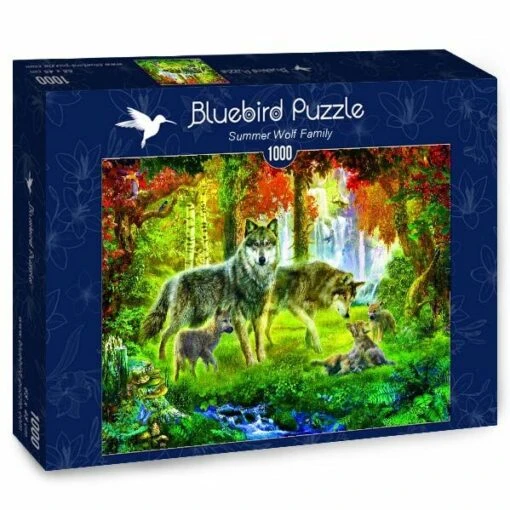 Summer Wolf Family (1000) -Spel Speelgoed Winkel bluebird puzzle summer wolf family puzzle 1000
