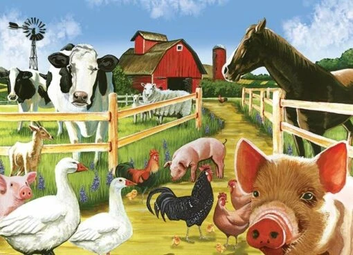 Welcome To The Farm (350) - Familiepuzzel -Spel Speelgoed Winkel boerderijpuzzel 350 stukjes