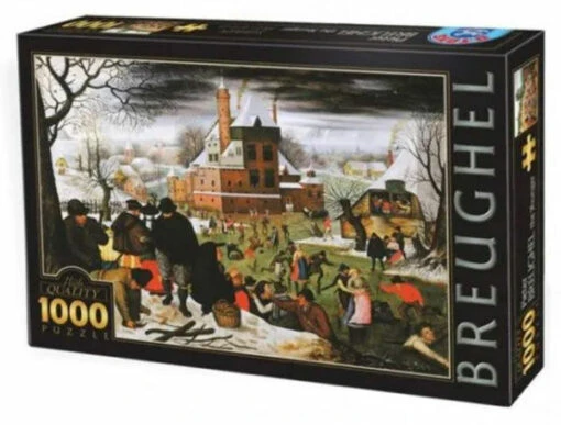 Brueghel Pieter The Younger: Winter (1000) -Spel Speelgoed Winkel bruegel winter legpuzzel web