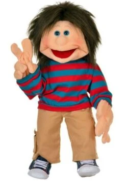 Chrischi Met Schoudertas W809 (65cm) -Spel Speelgoed Winkel chrischi living puppet w809 web