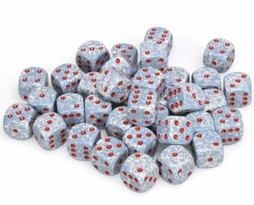 Gespikkelde 6-zijdige Dobbelstenen 12mm AIR (36 Dobbelstenen) -Spel Speelgoed Winkel