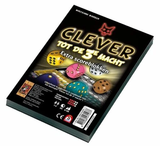 Clever Tot De 3e Macht Scoreblok - 2 Stuks -Spel Speelgoed Winkel clever tot de derde macht scorebloks