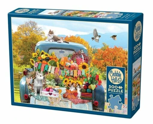 Country Truck In Autumn (500) -Spel Speelgoed Winkel cobble hill puzzle 45063