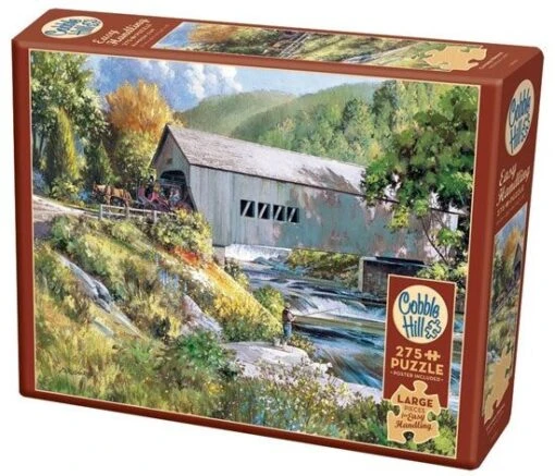 Covered Bridge (275) Easy Handling -Spel Speelgoed Winkel cobble hill puzzle covered bridge web
