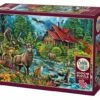 Red-roofed Cabin (2000) -Spel Speelgoed Winkel cobble hill puzzle red roofed cabin