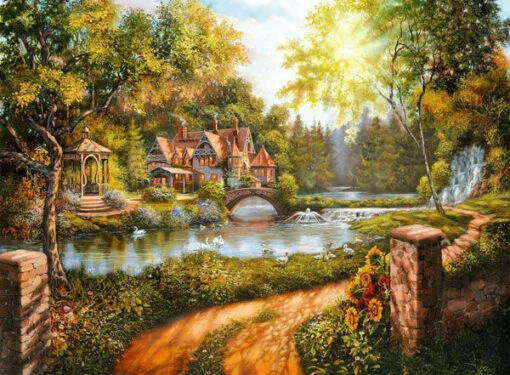 Huisje Bij De Rivier (500) -Spel Speelgoed Winkel cottage by river web