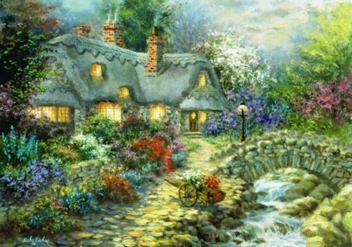 Country Cottage (1000) -Spel Speelgoed Winkel country cottage puzzle