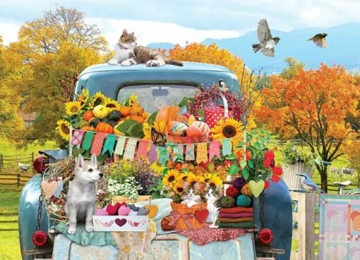 Country Truck In Autumn (500) -Spel Speelgoed Winkel country truck in autumn 1