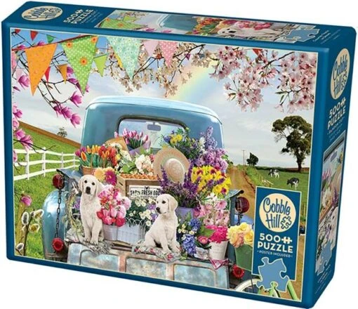 Country Truck In Spring (500) -Spel Speelgoed Winkel country truck in spring