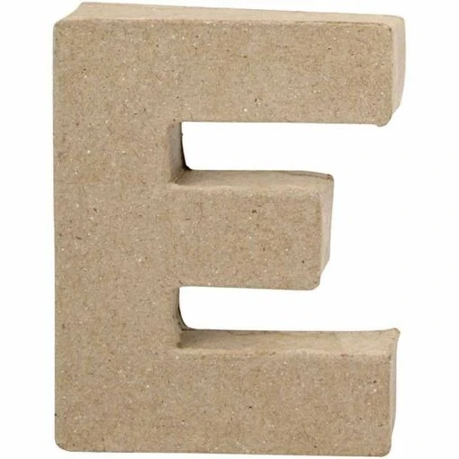 Letter E In Papier-mâché -Spel Speelgoed Winkel cre25064