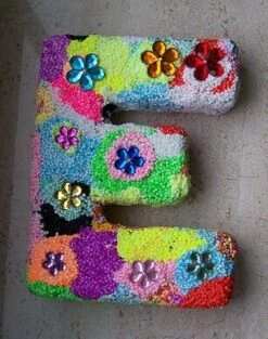 Letter E In Papier-mâché -Spel Speelgoed Winkel cre25064 3