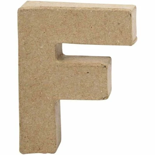 Letter F In Papier-mâché -Spel Speelgoed Winkel cre25065
