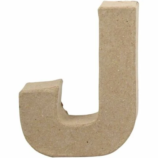 Letter J In Papier-mâché -Spel Speelgoed Winkel cre25069