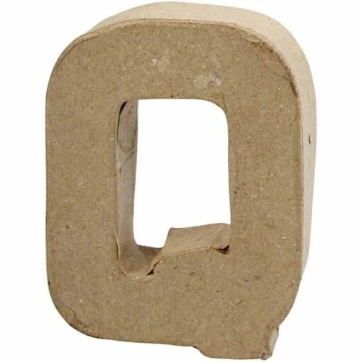 Letter Q In Papier-mâché -Spel Speelgoed Winkel cre25076