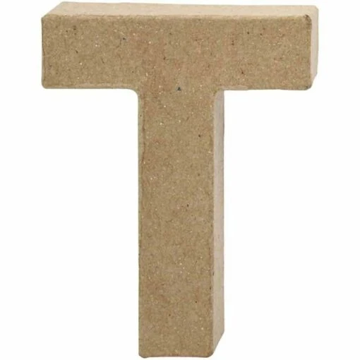 Letter T In Papier-mâché -Spel Speelgoed Winkel cre25079