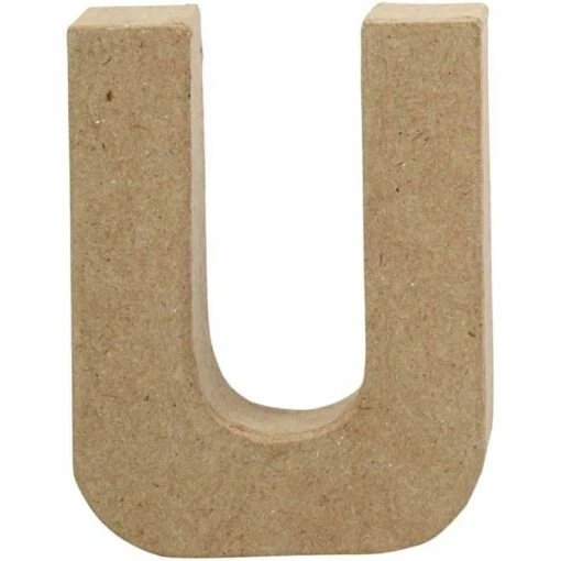 Letter U In Papier-mâché -Spel Speelgoed Winkel cre25080