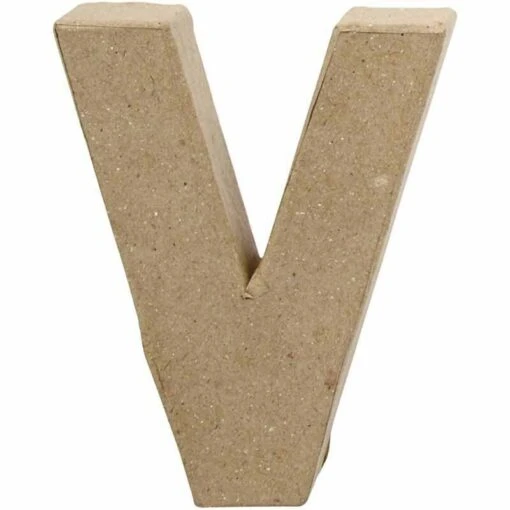 Letter V In Papier-mâché -Spel Speelgoed Winkel cre25081