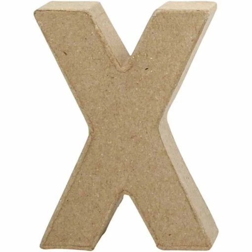 Letter X In Papier-mâché -Spel Speelgoed Winkel cre25083