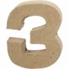 Cijfer 3 In Papier-mâché -Spel Speelgoed Winkel cre25091
