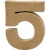 Cijfer 5 In Papier-mâché -Spel Speelgoed Winkel cre25093