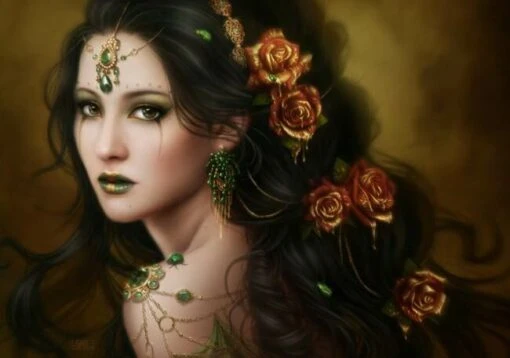 Cris Ortega - Golden Rose (1000) -Spel Speelgoed Winkel cris ortega puzzle golden rose