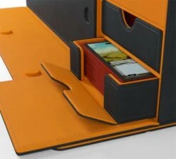 Deckbox Card's Lair 400+ Black/Orange Convertible -Spel Speelgoed Winkel detail deckbox card s lair 400