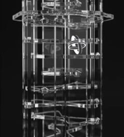Crystal Twister Premium Dice Tower -Spel Speelgoed Winkel detail dice tower crystal twister