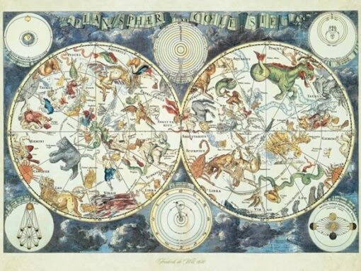 Wereldkaart Met Fantasierijke Dieren (1500) -Spel Speelgoed Winkel detail wereldkaart ravensburger web