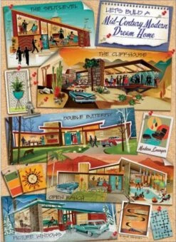 Mid-Century Modern Dream Home (1000) -Spel Speelgoed Winkel dream home puzzle