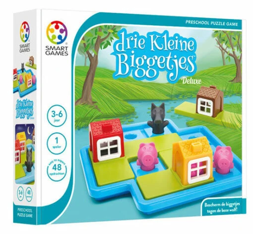 Drie Kleine Biggetjes Deluxe -Spel Speelgoed Winkel drie biggetjes smart games web