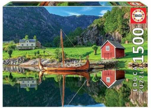 Vikingschip (1500) -Spel Speelgoed Winkel educa puzzle viking ship web
