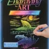 Krastekening Dolfijnen Rif (in Regenboogkleuren) -Spel Speelgoed Winkel engraving art dolphin reef