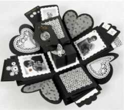 Explosion Box (zwart) -Spel Speelgoed Winkel explosion box idee