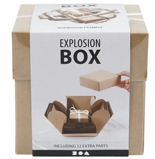 Explosion Box (bruin) -Spel Speelgoed Winkel