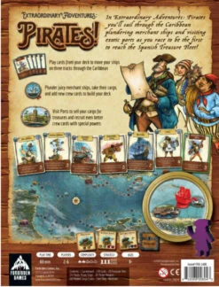 Extraordinary Adventure: Pirates! (Premium Edition) -Spel Speelgoed Winkel extraordinary adventures pirates achterkant speldoos web