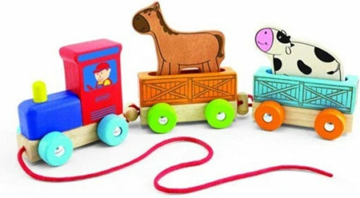 Boerderijdierentrein -Spel Speelgoed Winkel farm animal train web