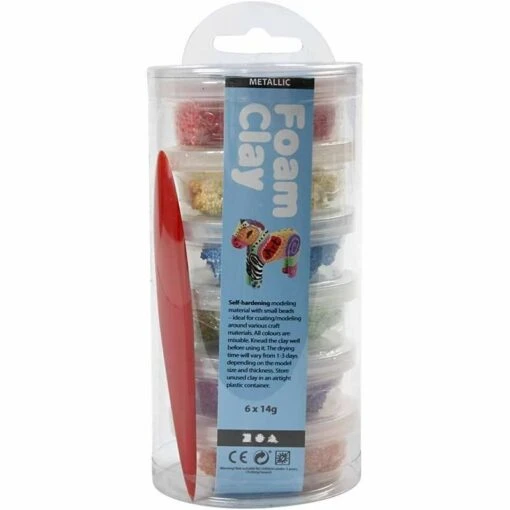 Foam Clay Kleuren Assortiment Metallic 2 -Spel Speelgoed Winkel foa09390