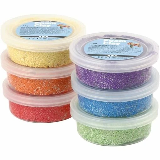 Foam Clay Kleuren Assortiment Metallic 2 -Spel Speelgoed Winkel foa09390 1